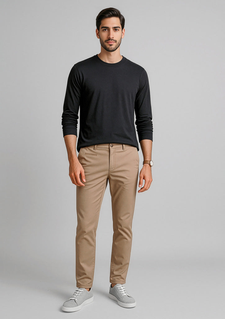 RGP263M - Mens Traveller Tapered Stretch Chino Pant - UNBRANDED