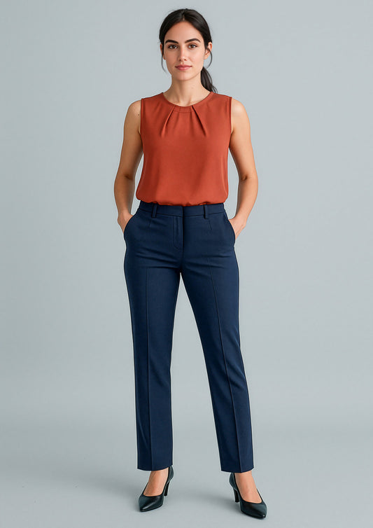 RGP315L - Womens Cool Stretch Tapered Leg Adjustable Waist Pant - UNBRANDED