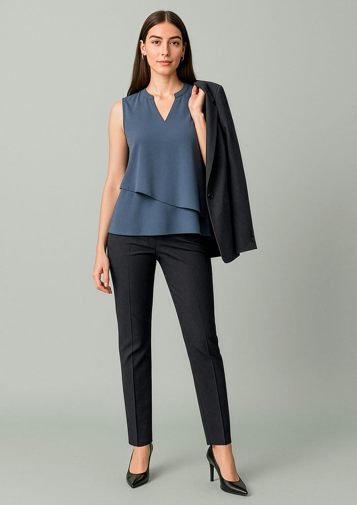 RGP405L - Womens Renew Mid-Waist Slim Leg Pant - UNBRANDED