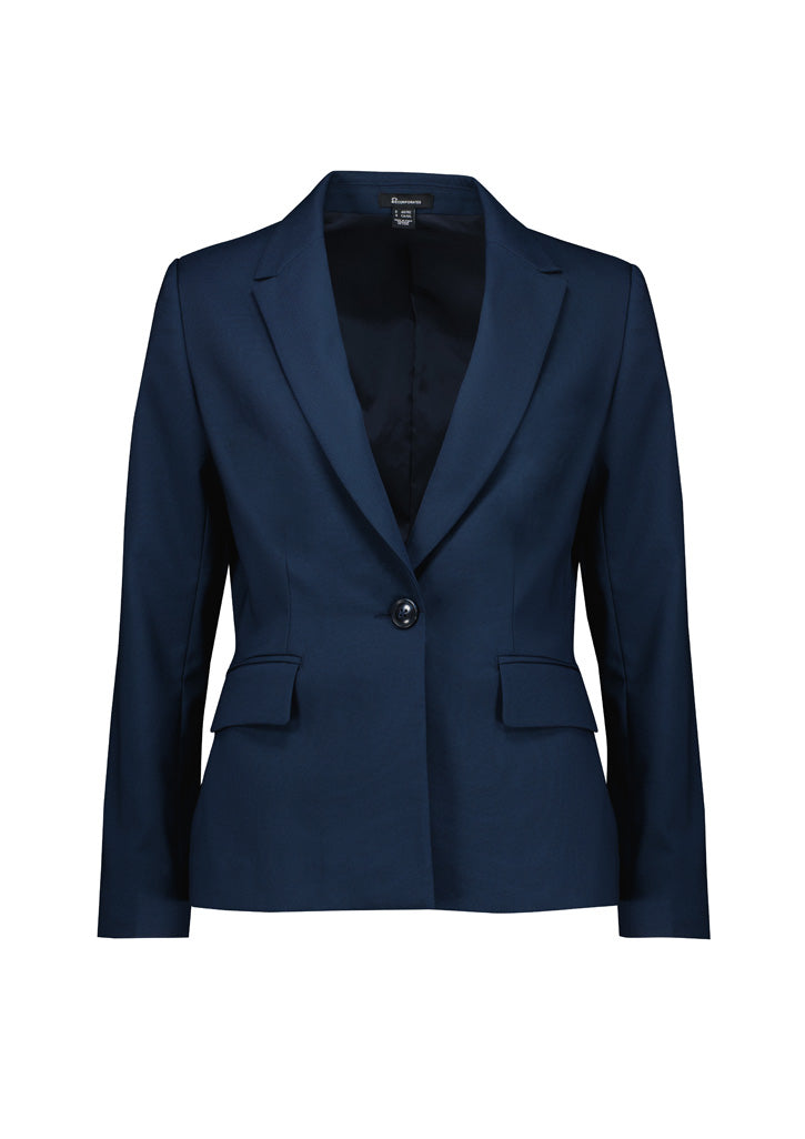 RJ401L - Womens Renew Single Button Mid Length Jacket - UNBRANDED