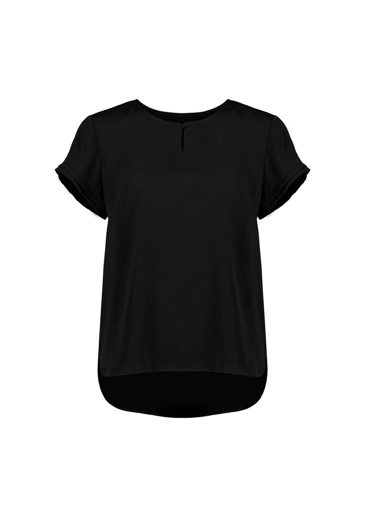 RU569LS - Womens Evelyn Short Sleeve Blouse - UNBRANDED