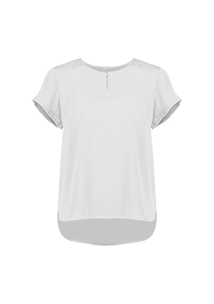 RU569LS - Womens Evelyn Short Sleeve Blouse - UNBRANDED