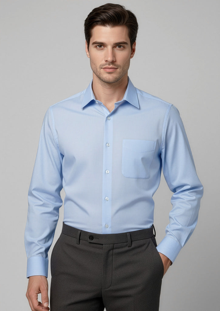 S10210 - Mens Luxe Long Sleeve Shirt - UNBRANDED