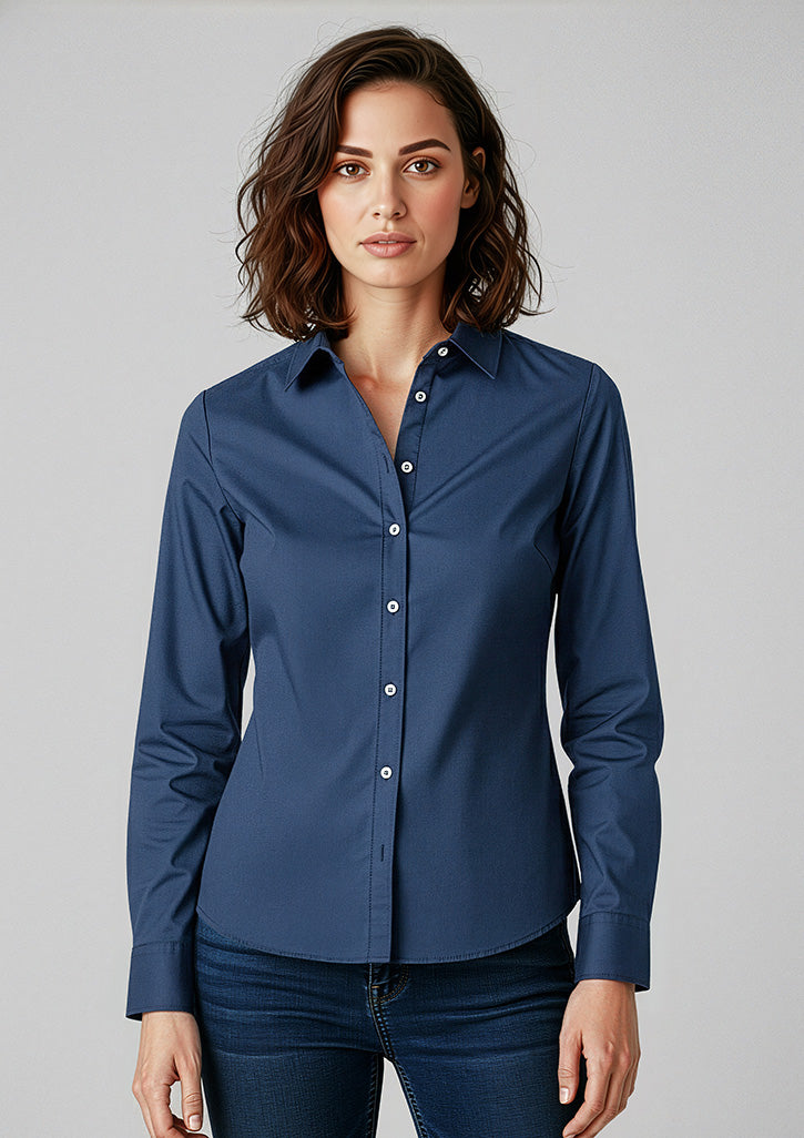 S127LL - Womens Memphis Long Sleeve Shirt - UNBRANDED