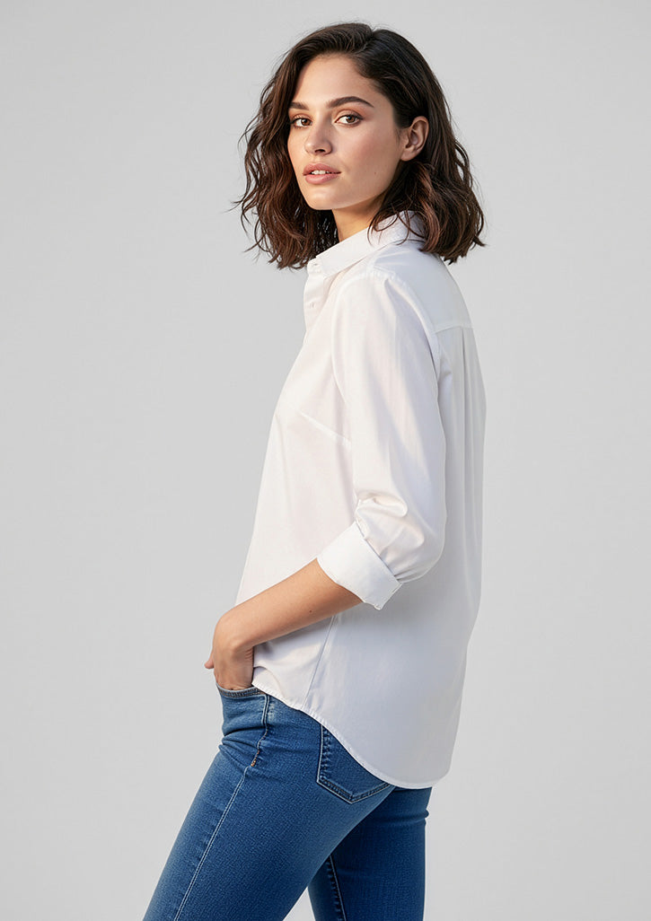 S127LL - Womens Memphis Long Sleeve Shirt - UNBRANDED