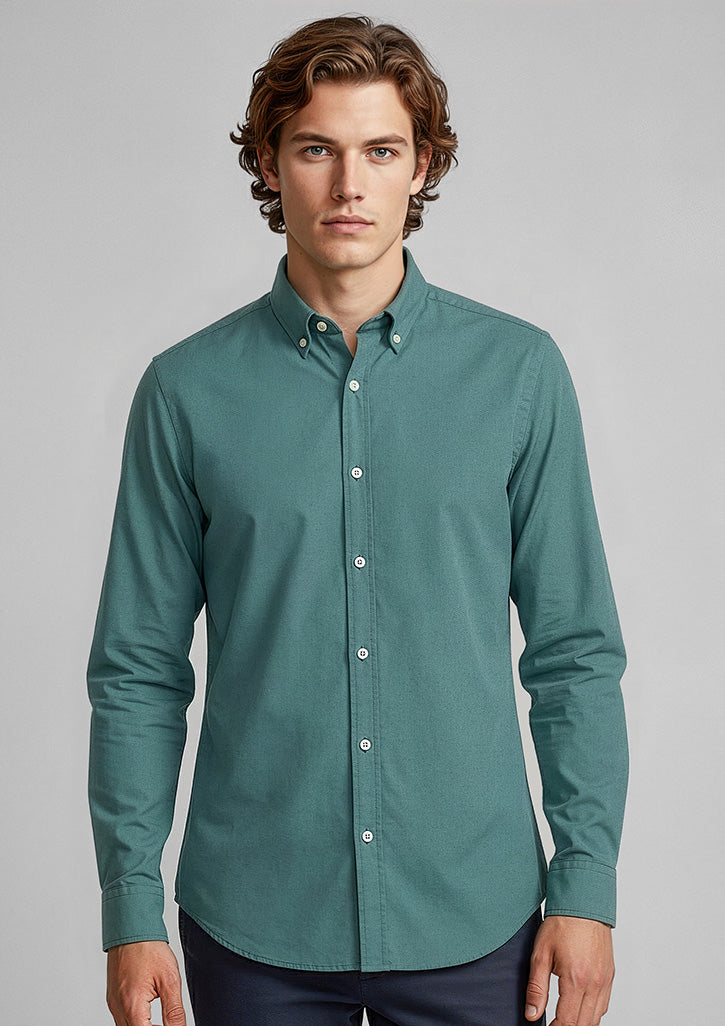 S127ML - Mens Memphis Long Sleeve Shirt - UNBRANDED