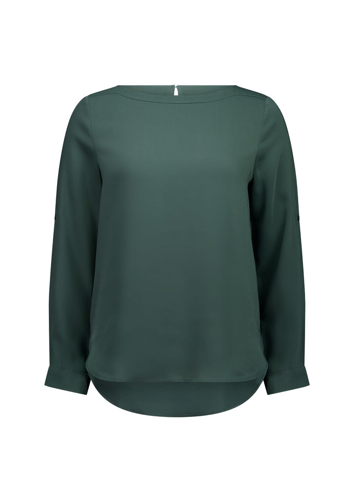 S828LL - Womens Madison Boatneck Top - UNBRANDED