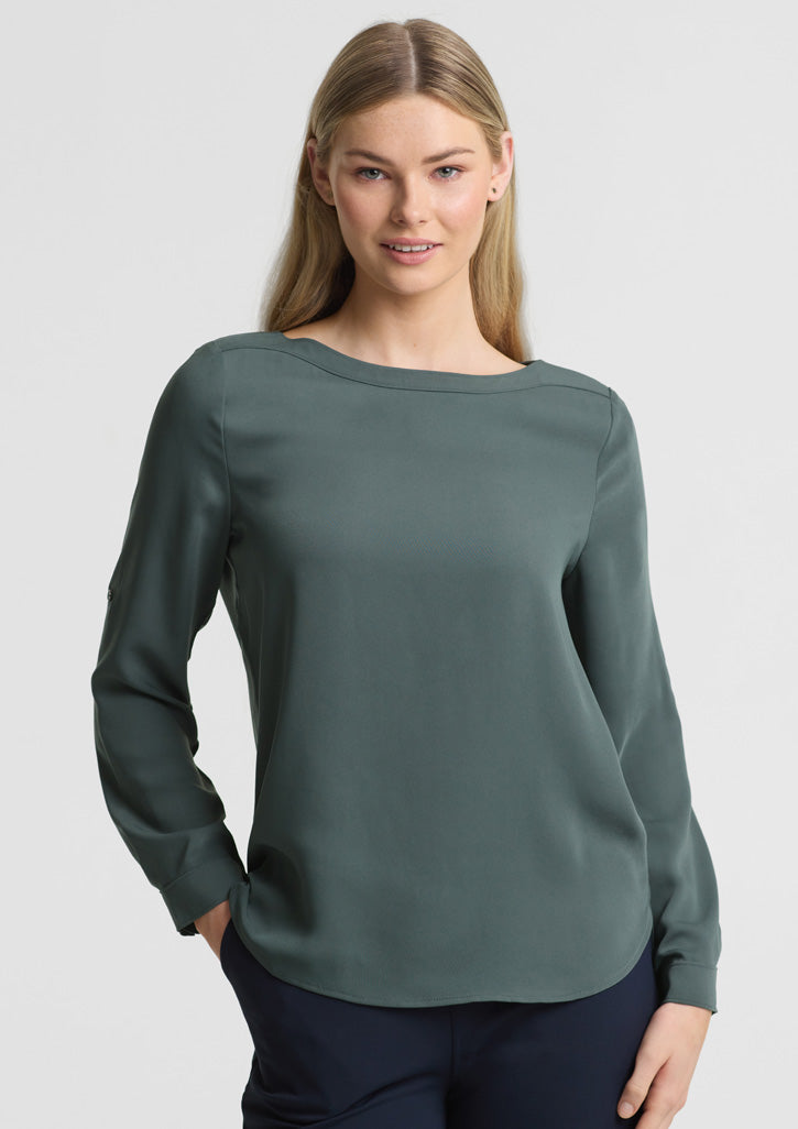 S828LL - Womens Madison Boatneck Top - UNBRANDED