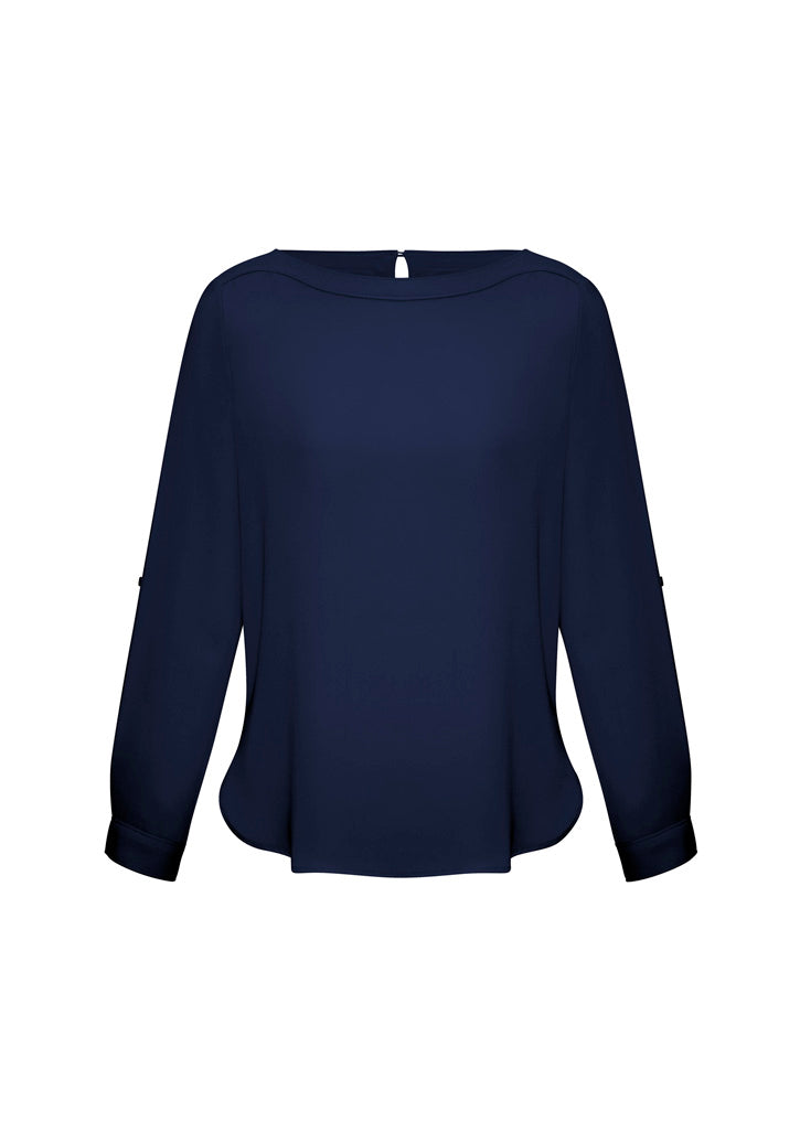 S828LL - Womens Madison Boatneck Top - UNBRANDED