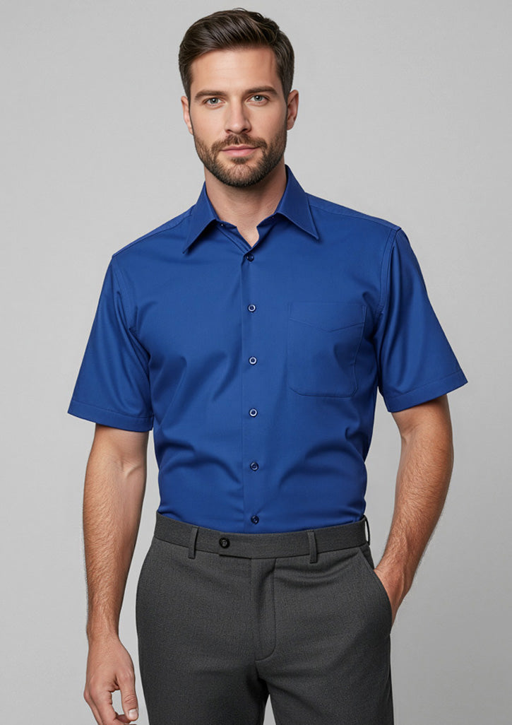 SH715 - Mens Metro Short Sleeve Shirt - UNBRANDED