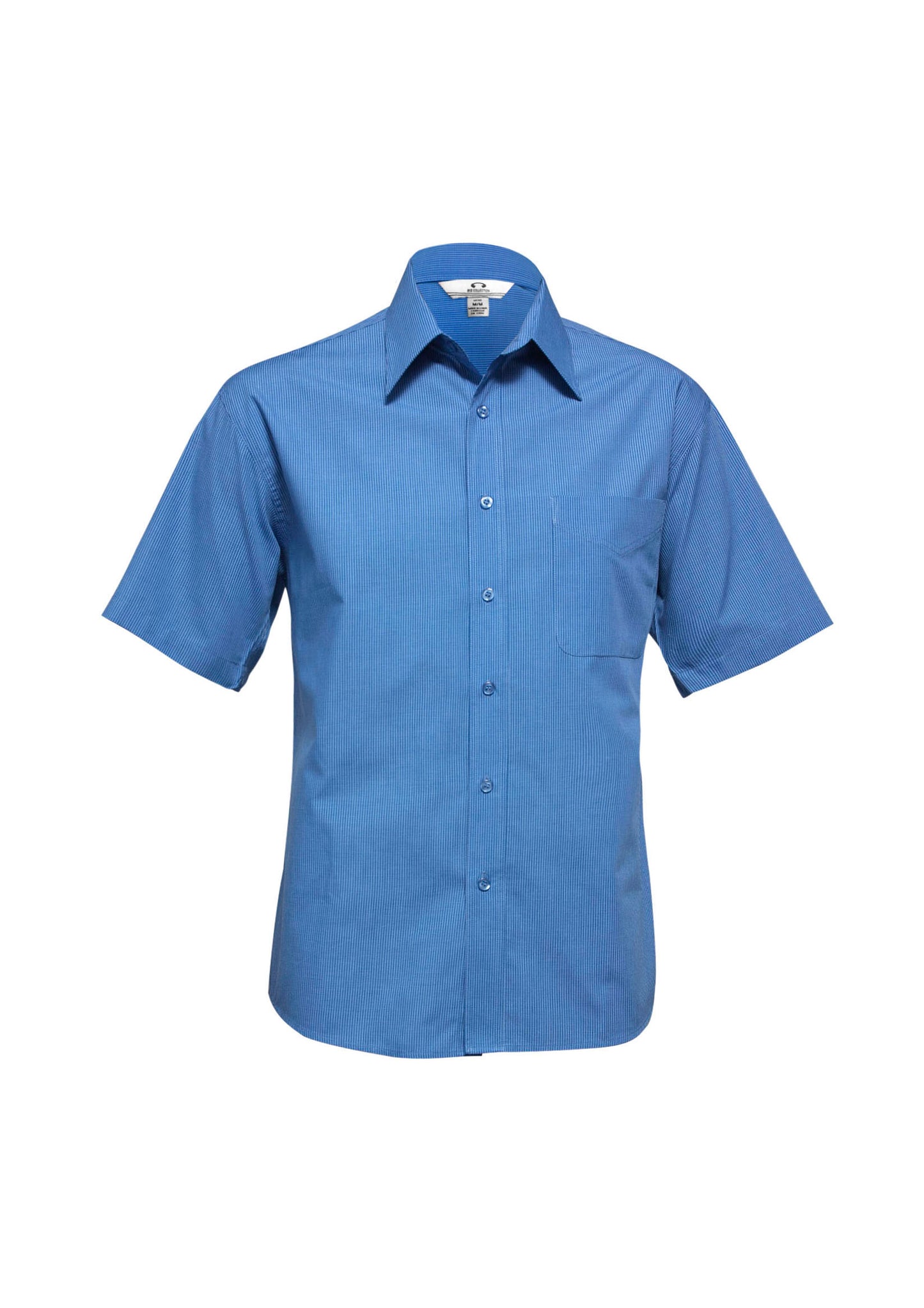 SH817 - Mens Micro Check Short Sleeve Shirt - UNBRANDED