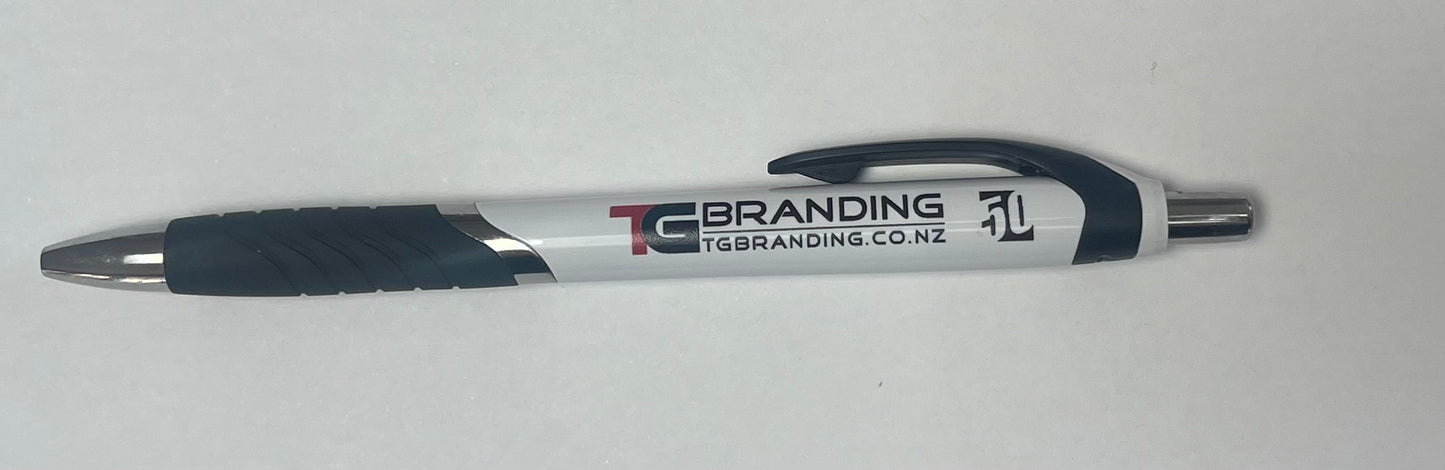 Jet Pen - White Barrel - BLUE INK