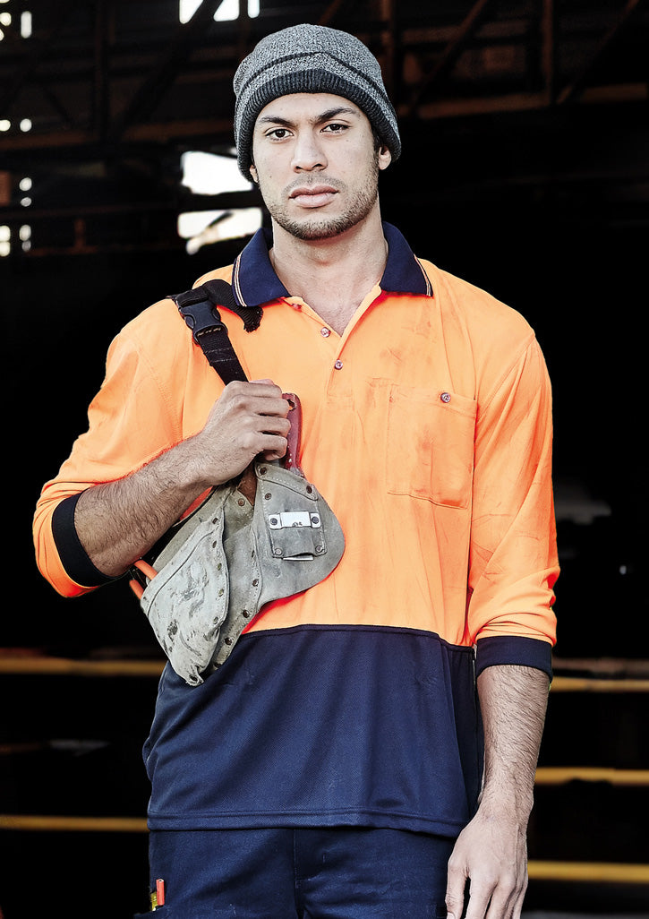 ZH232 - Unisex Hi Vis Basic Long Sleeve Polo - UNBRANDED
