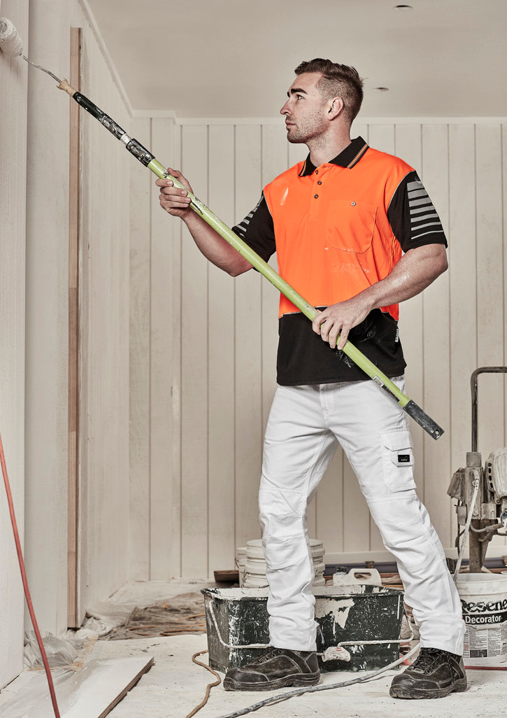ZH236 - Mens Hi Vis Zone Short Sleeve Polo - UNBRANDED