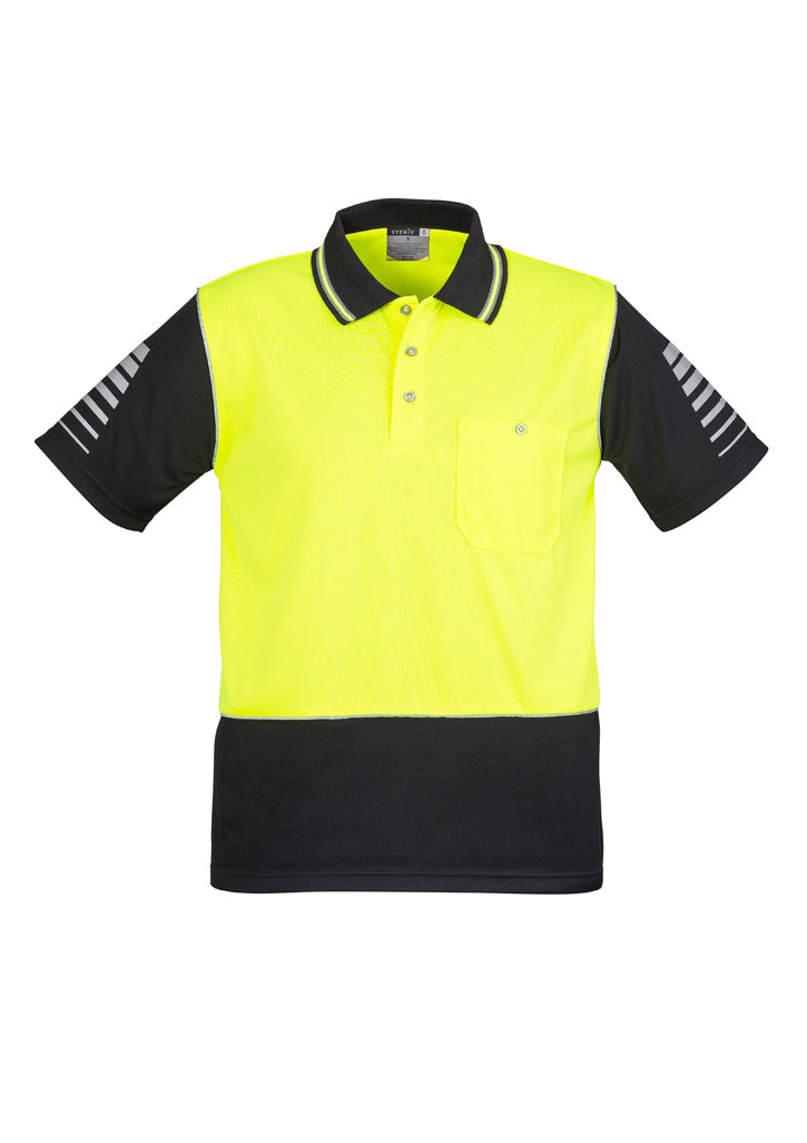 ZH236 - Mens Hi Vis Zone Short Sleeve Polo - UNBRANDED