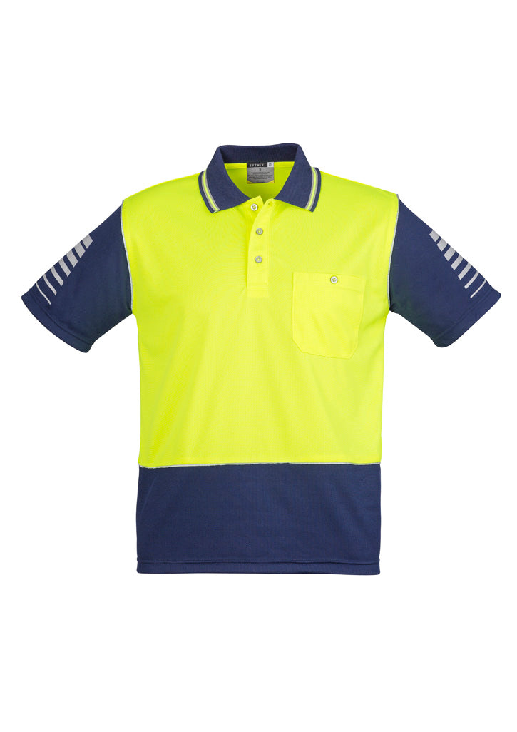 ZH236 - Mens Hi Vis Zone Short Sleeve Polo - UNBRANDED