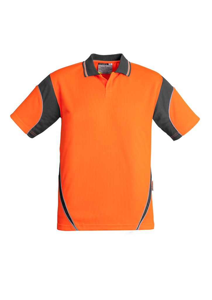 ZH248 - Mens Hi Vis Aztec Short Sleeve Polo - UNBRANDED