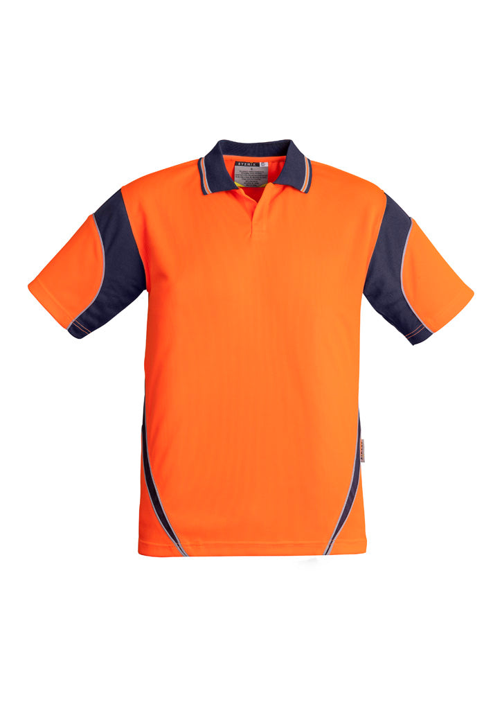 ZH248 - Mens Hi Vis Aztec Short Sleeve Polo - UNBRANDED