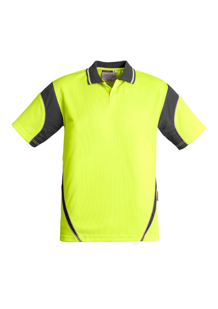 ZH248 - Mens Hi Vis Aztec Short Sleeve Polo - UNBRANDED