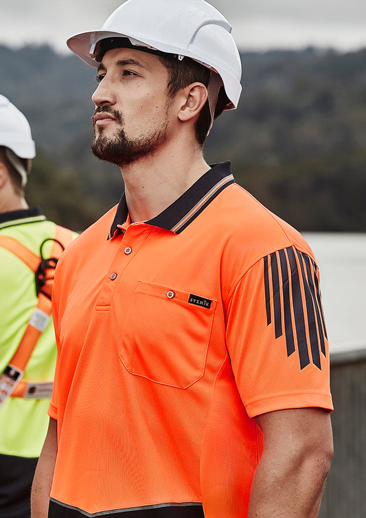 ZH315 - Mens Hi Vis Flux Short Sleeve Polo - UNBRANDED