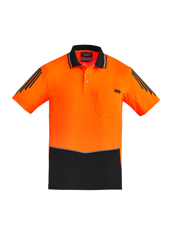ZH315 - Mens Hi Vis Flux Short Sleeve Polo - UNBRANDED