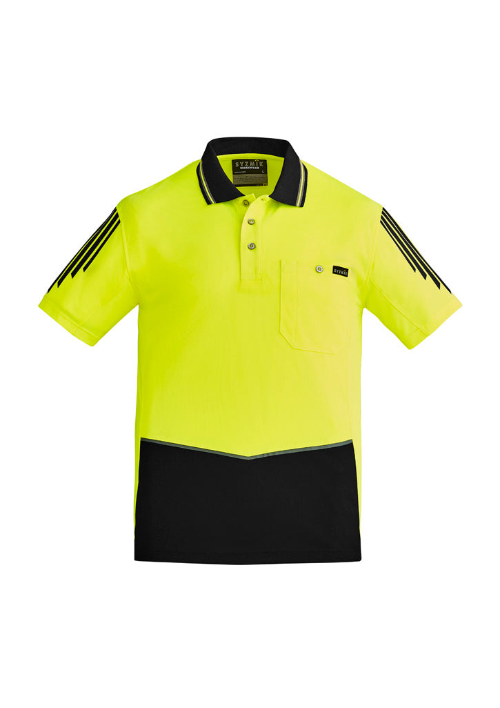 ZH315 - Mens Hi Vis Flux Short Sleeve Polo - UNBRANDED