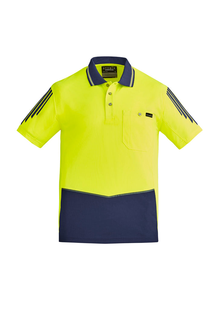 ZH315 - Mens Hi Vis Flux Short Sleeve Polo - UNBRANDED