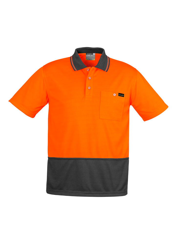 ZH415 - Mens Hi Vis Comfort Back Short Sleeve Polo - UNBRANDED