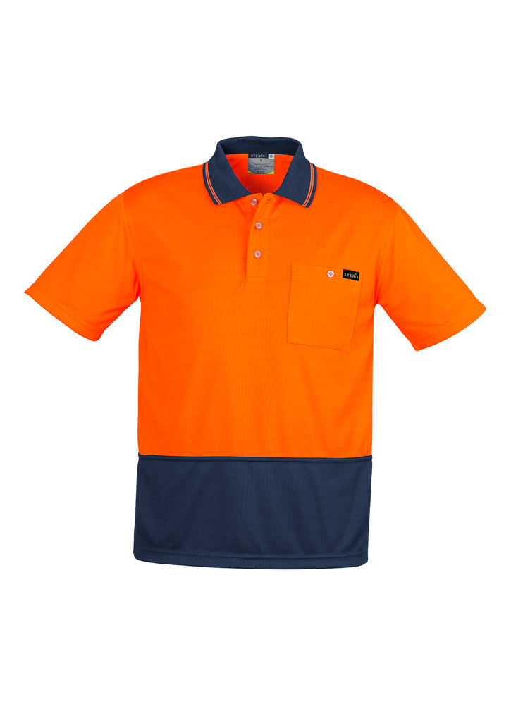 ZH415 - Mens Hi Vis Comfort Back Short Sleeve Polo - UNBRANDED