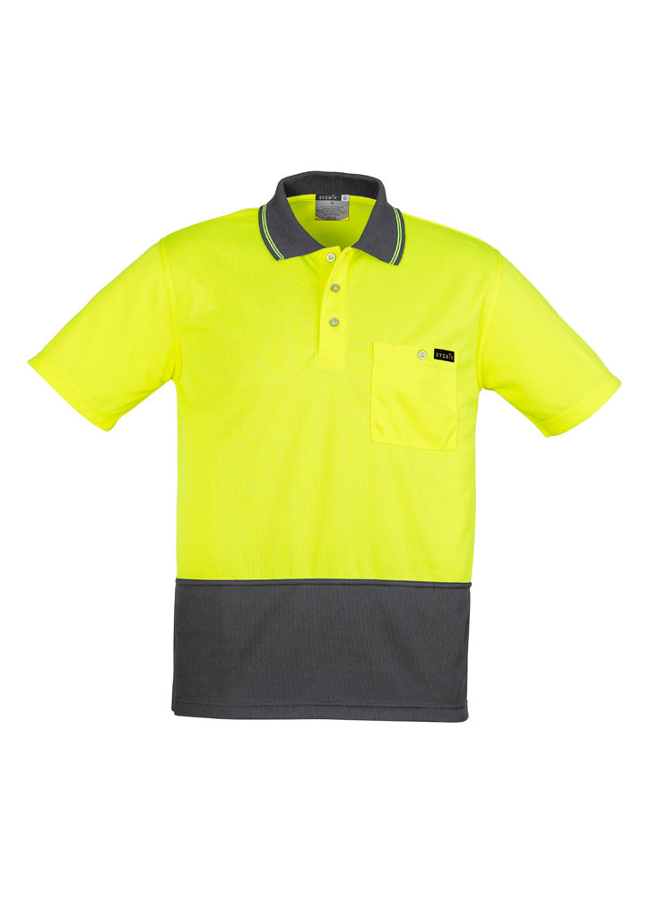 ZH415 - Mens Hi Vis Comfort Back Short Sleeve Polo - UNBRANDED
