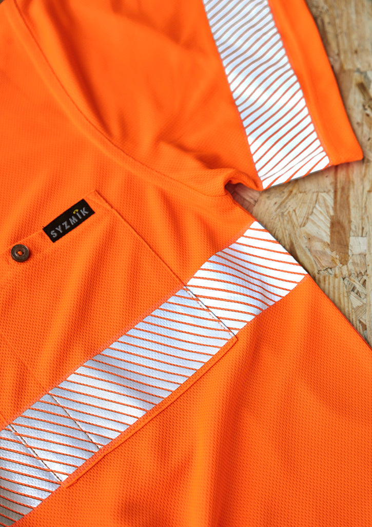 ZH535 - Unisex Hi Vis Segmented Tape Short Sleeve Polo - UNBRANDED