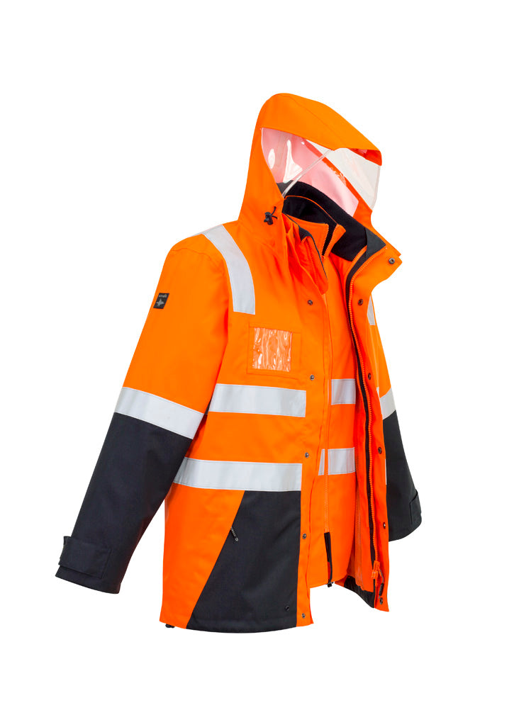 ZJ532 - Mens Hi Vis 4 In 1 Waterproof Jacket - UNBRANDED