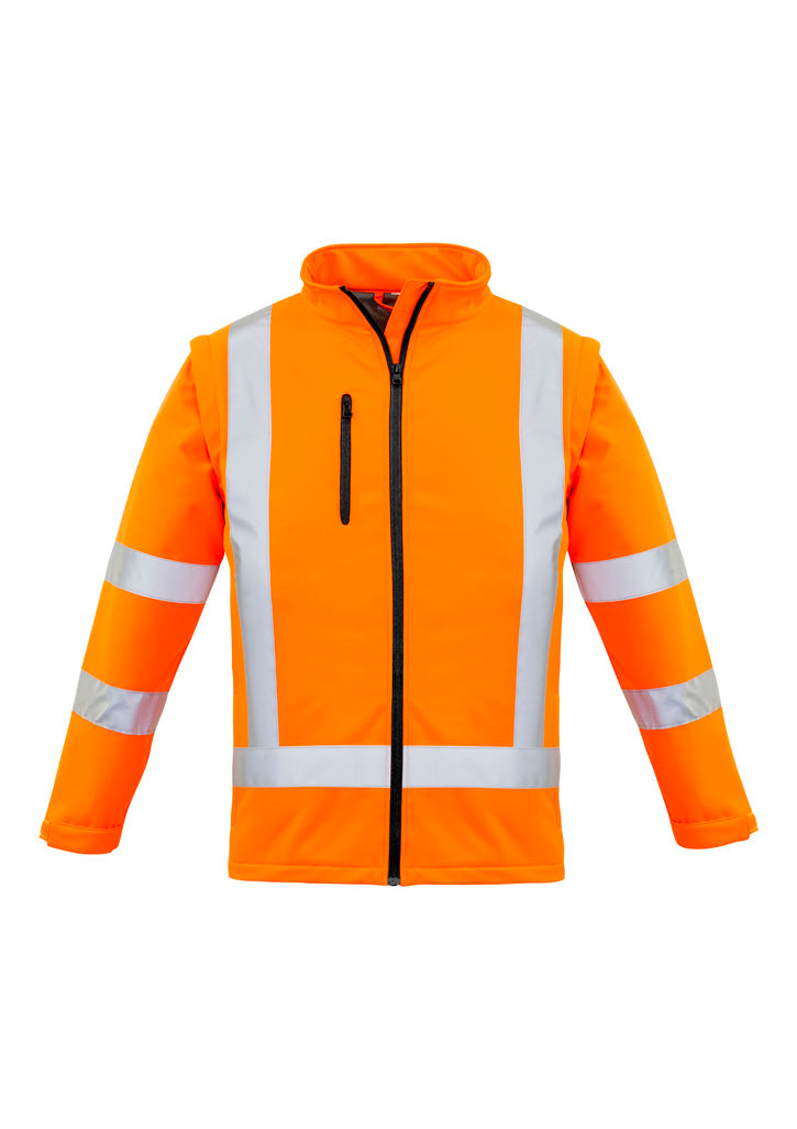 ZJ770 - Womens Hi Vis NSW Rail X Back 2 In 1 Softshell Jacket - UNBRANDED