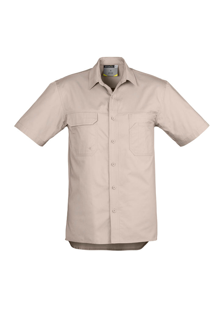 ZW120 - Mens Lightweight Tradie Short Sleeve Shirt - UNBRANDED