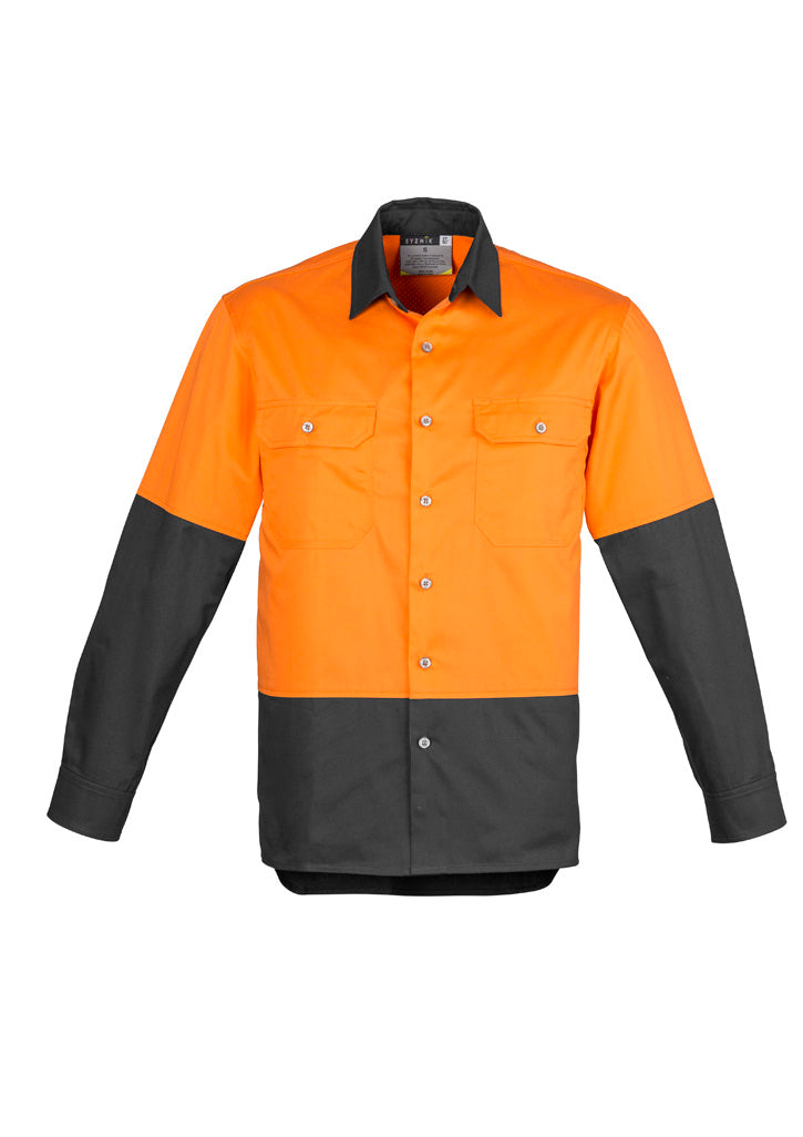 ZW122 - Mens Industrial Long Sleeve Shirt - UNBRANDED