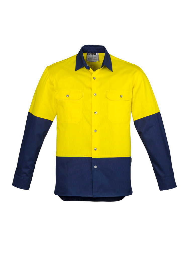 ZW122 - Mens Industrial Long Sleeve Shirt - UNBRANDED