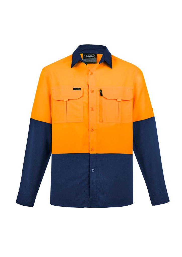 ZW468 - Mens Hi Vis Outdoor Long Sleeve Shirt - UNBRANDED
