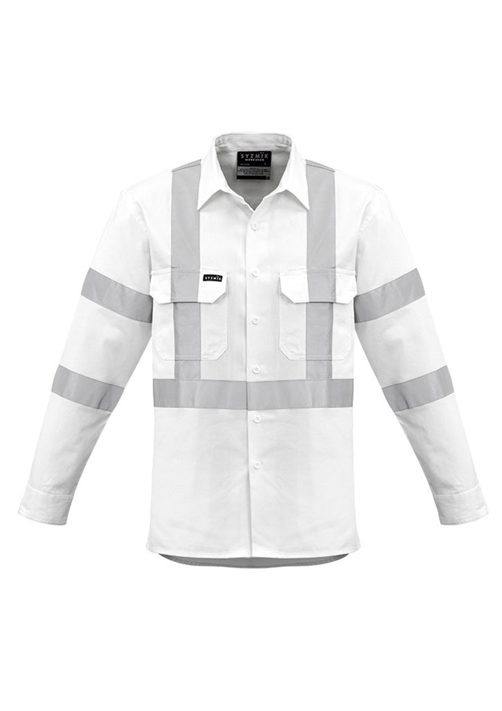 ZW621 - Mens Bio Motion X Back Taped Long Sleeve Shirt - UNBRANDED