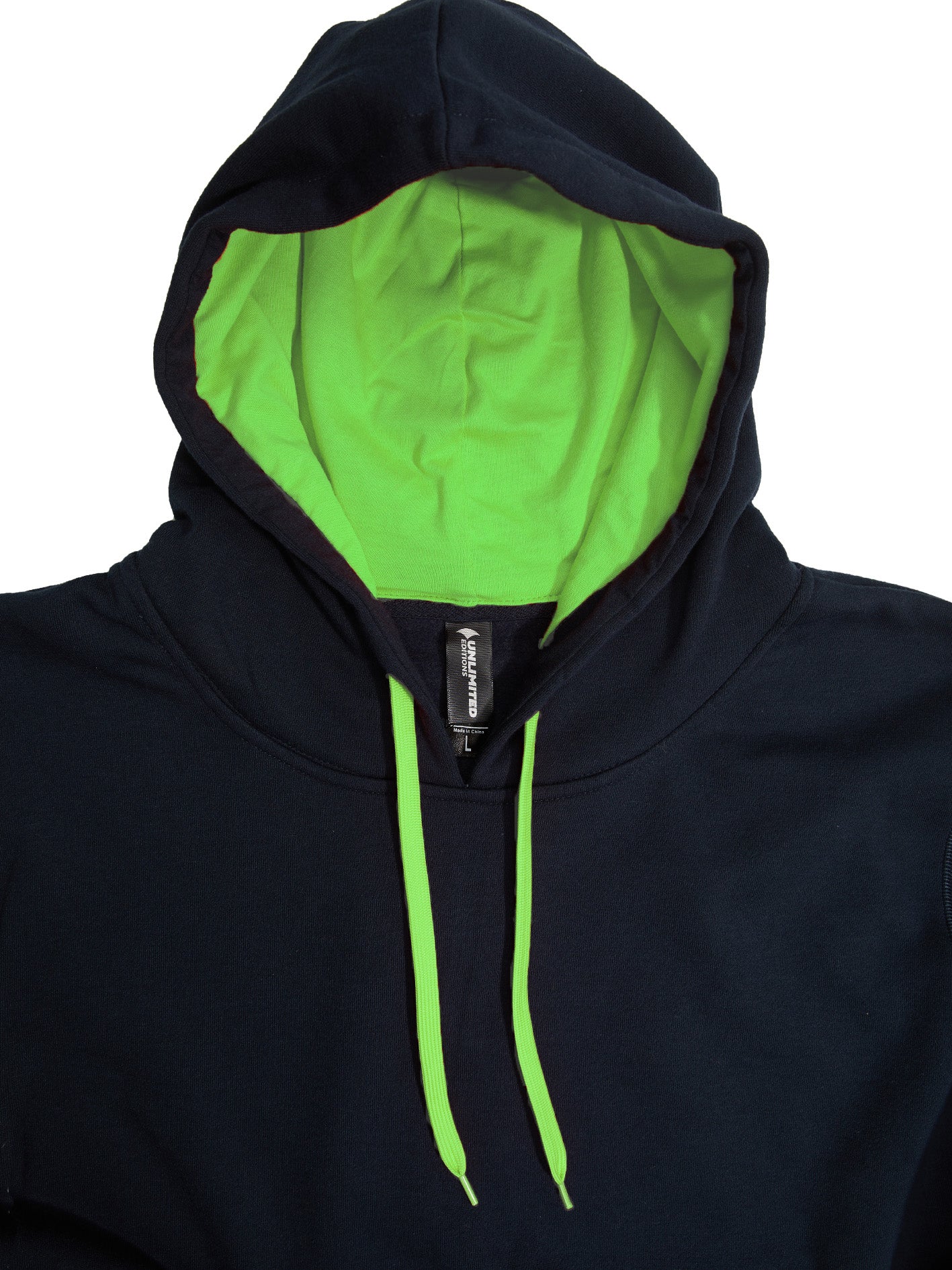 HP03 - Crew Contrast Adults Hoodie - UNBRANDED