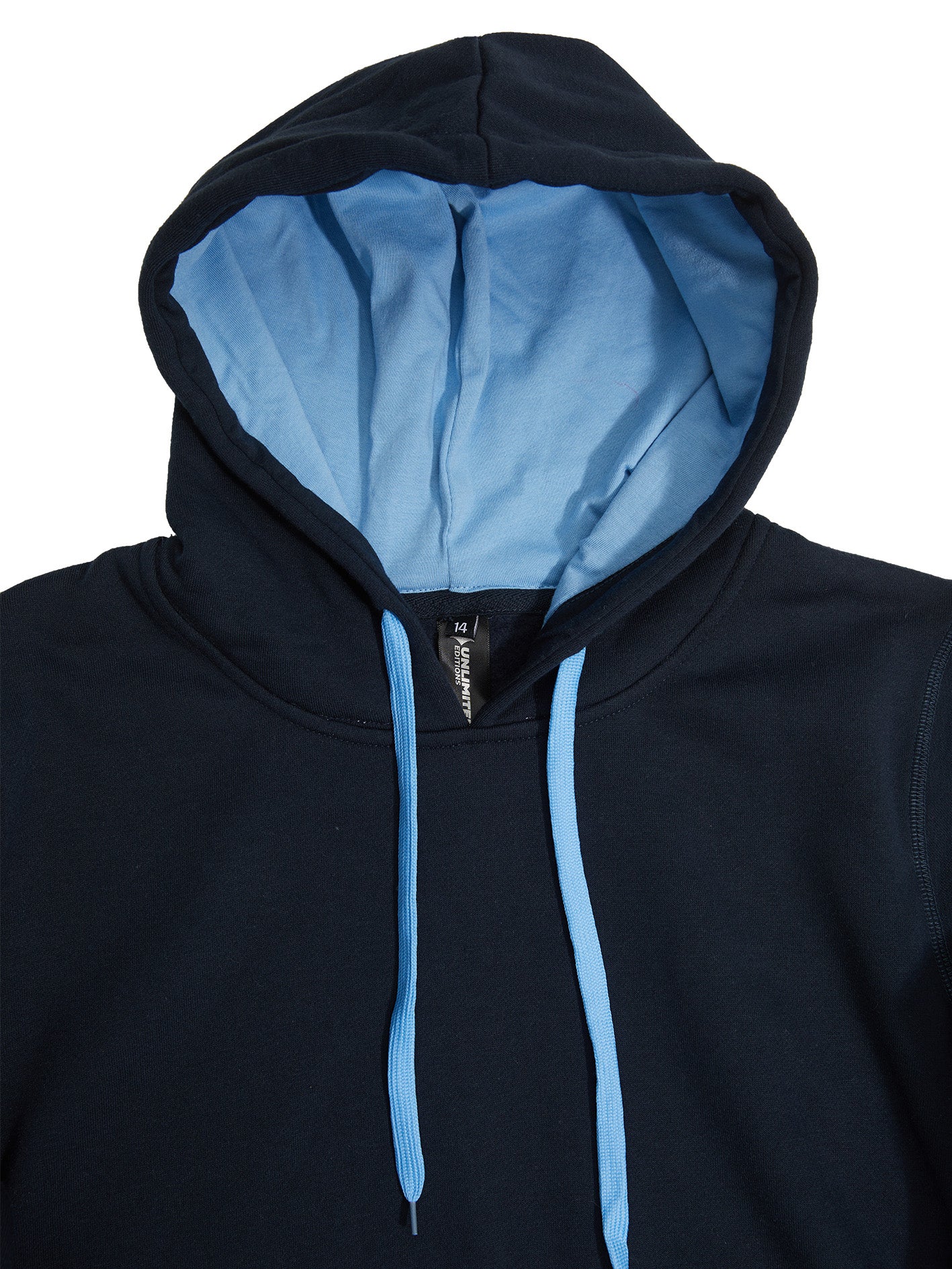 HP03K - Crew Contrast Kids Hoodie - UNBRANDED