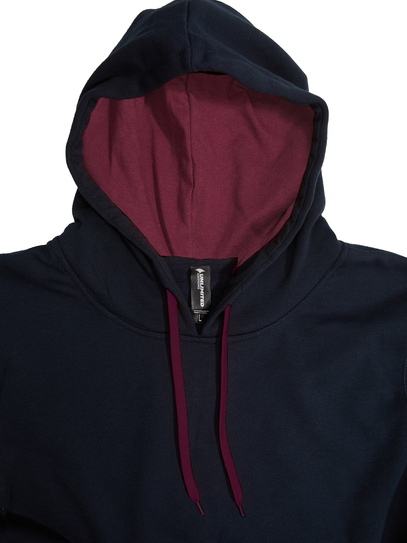 HP03 - Crew Contrast Adults Hoodie - UNBRANDED