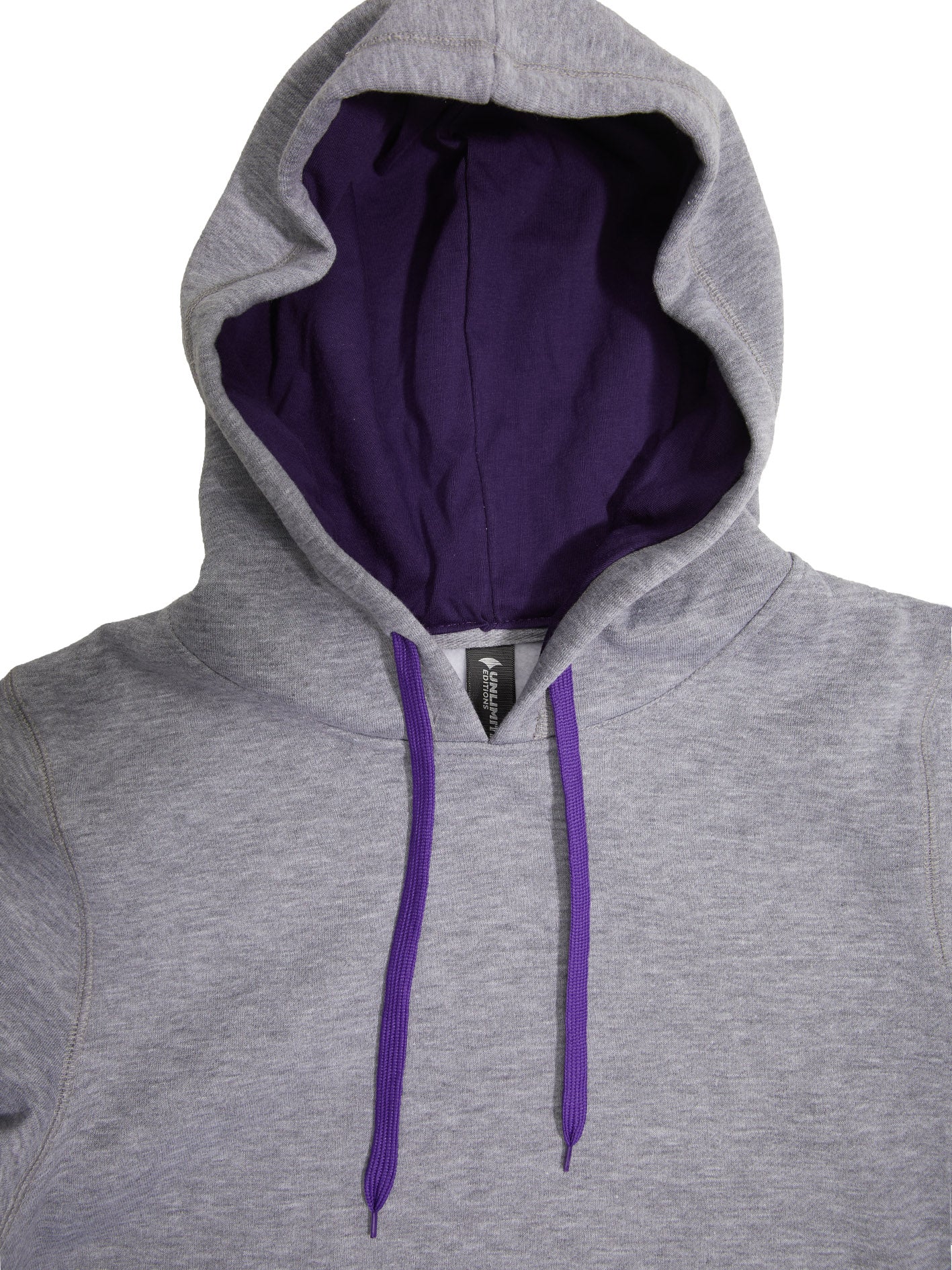 HP03 - Crew Contrast Adults Hoodie - UNBRANDED
